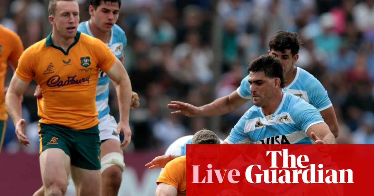 Argentina 21-27 Australia: men’s rugby union international – as it happened