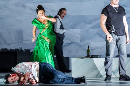 The Royal Opera House’s 2025 staging by Oliver Mears with Freddie De Tommaso, Anna Netrebko and Gerald Finley