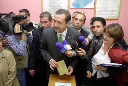Recep Tayyip Erdoğan interviewed at ballot box