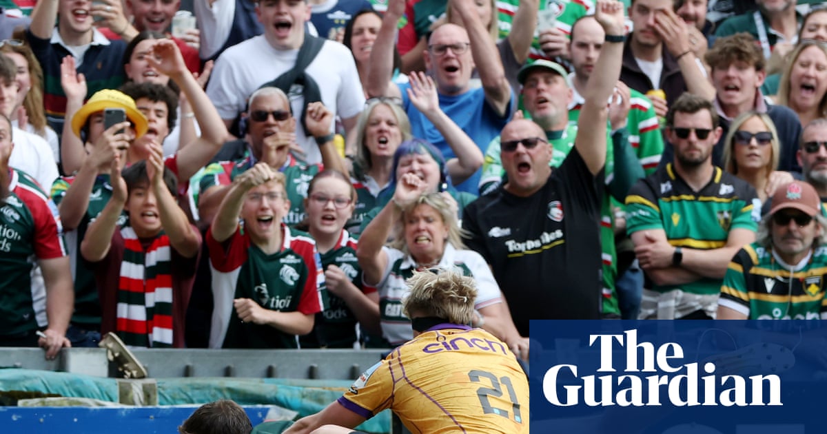 Leicester hit Northampton for six as league leaders crumble in fiery derby