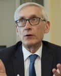 FILE - In this Feb. 23, 2019, file photo, Wisconsin Gov. Tony Evers speaks during an interview during the National Governors Association 2019 winter meeting in Washington. The National Guard’s headquarters opened an investigation in the fall of 2019 into allegations that the Wisconsin National Guard’s top commander improperly initiated an internal investigation in a sexual assault case even as he was under scrutiny for allegedly mishandling sexual assault complaints, Gov. Tony Evers’ office said Tuesday, Jan. 7, 2020. (AP Photo/Jose Luis Magana, File)