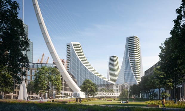 Santiago Calatrava’s 1.4 million sq ft Peninsula Place.