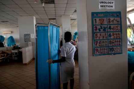 A nurse in the paediatric ward at the Jos University teaching hospital, Plateau state, Nigeria