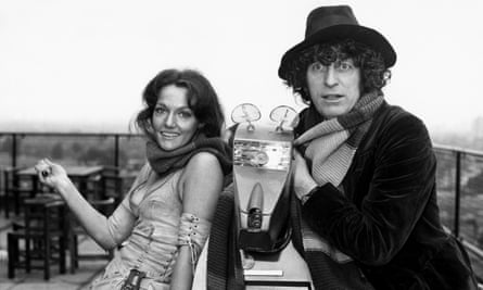 Louise Jameson and Tom Baker.