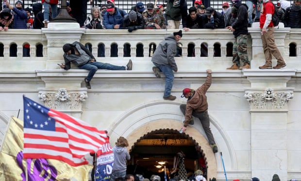 Trump supporters attack the US Capitol on 6 January.
