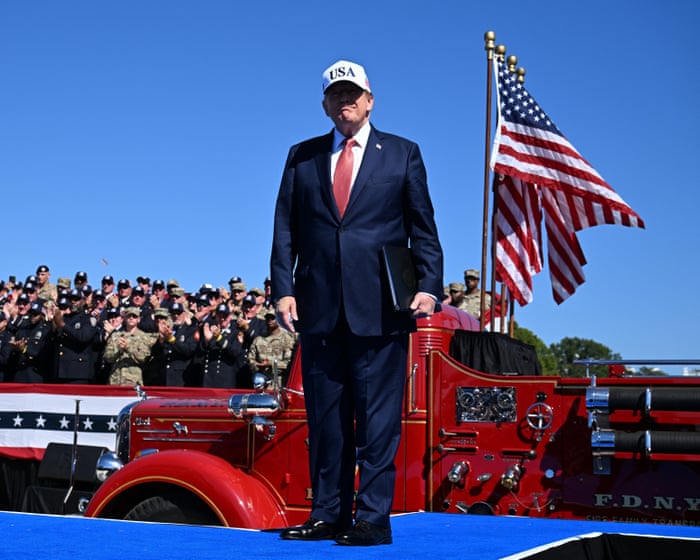Trump renames places and poses as superhero in bizarre social media blitz