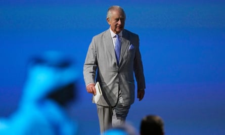 King Charles III at the opening ceremony of the Cop28 climate summit in Dubai in December.