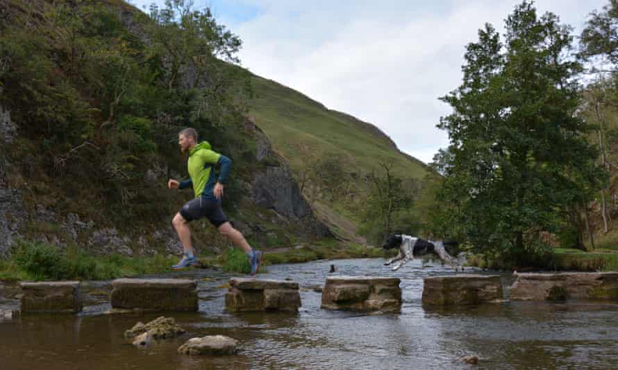 Leap of faith: running in Dovedale.
