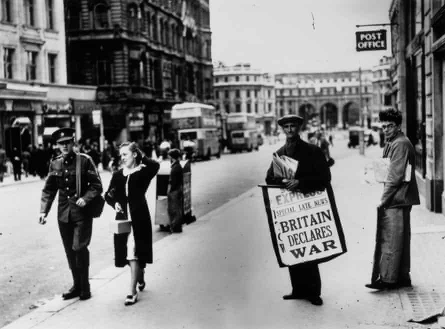 The Strand, London, at the beginning of the second world war.
