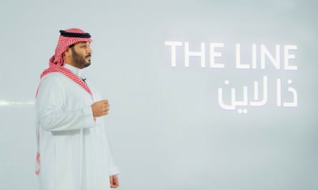 Saudi Crown Prince Mohammed Bin Salman announces the Line in January 2021.