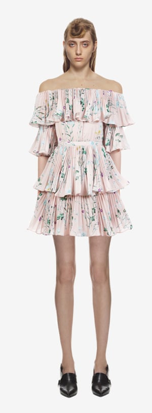 Floral printed tiered mini dress, £320, self-portrait-studio.com