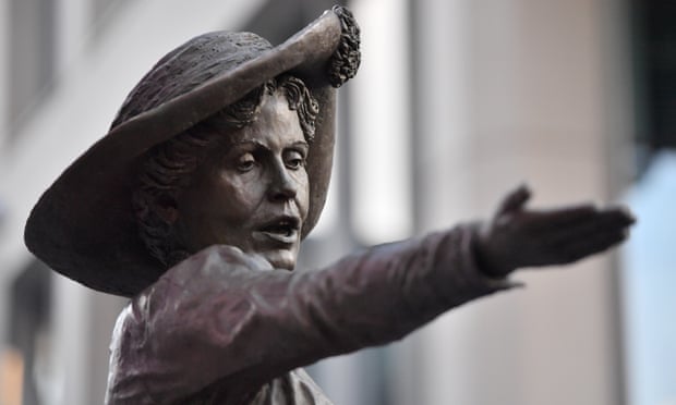 A statue of the suffragette Emmeline Pankhurst in St Peter’s Square, Manchester.