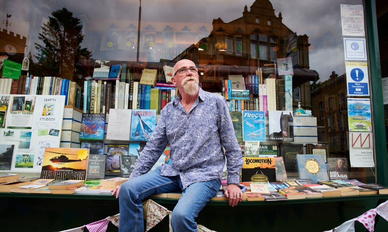 Bookshop owner Colin Lyall organises monthly meet-ups in Todmorden for UFO enthusiasts.