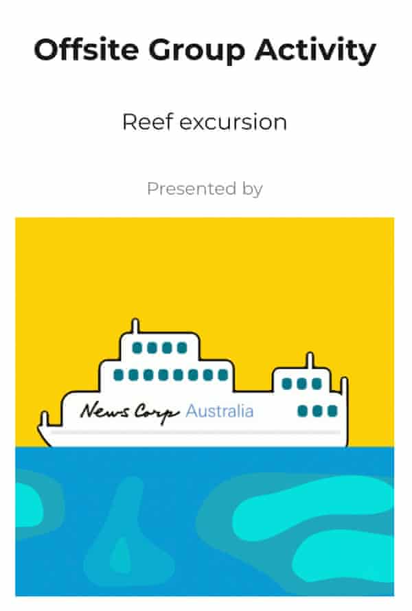 Flyer for News Corp-sponsored activity as part of Cannes in Cairns media event