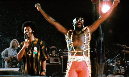 Jesse Jackson and Isaac Hayes at Wattstax festival