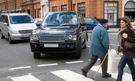 Range Rover on the streets of London