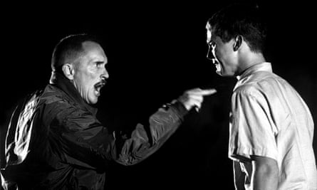 With Michael O’Keefe on The Great Santini.