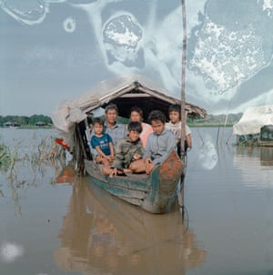 Chenla's family on their boat