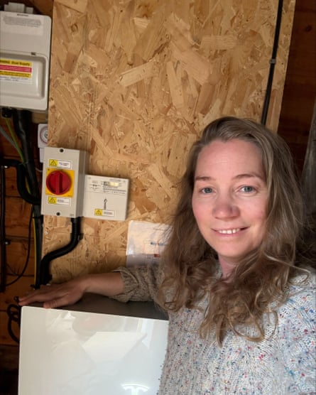 Amy Isted and her home battery