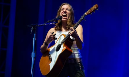 DiFranco performing at the CityFolk festival in Ottawa in 2018