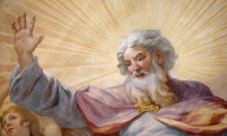 God, as depicted on the dome fresco by Johann Michael Rottmayr at Karlskirche (St. Charles’s Church) in Vienna.