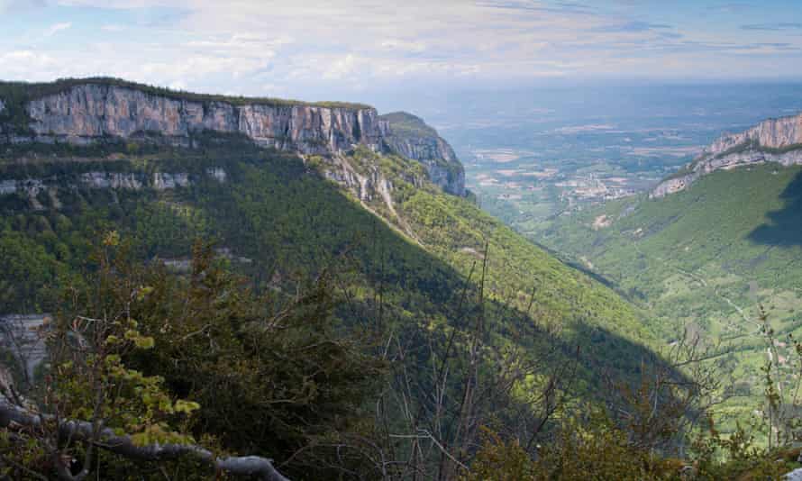 Vercors The view north-west over Combe Laval