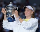 Elena Rybakina beats Aryna Sabalenka to win US Open for first time – as it happened