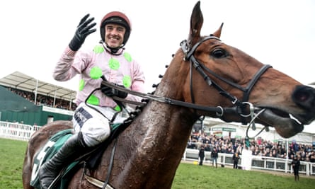 Ruby Walsh and Let’s Dance after pulling off the four-timer.