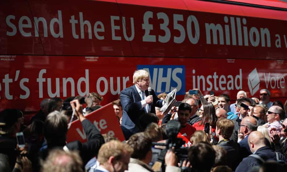 The Out campaign know that the number on the side of their battle bus is a lie. But on the side of their bus that lie is still painted.
