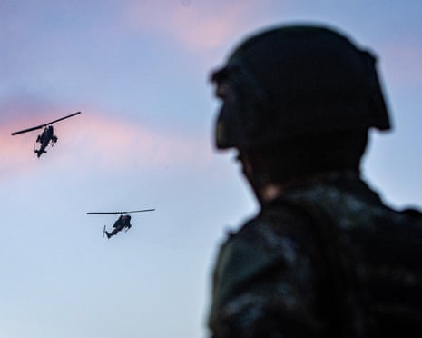 A tactical military exercise in Tainan, Taiwan, 2026