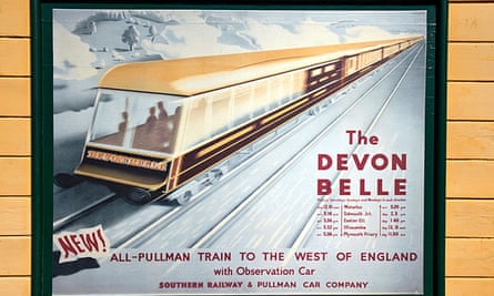 A Southern Railways poster for the Devon Belle, which boasted an observation car on its Ilfracombe service.