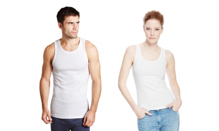 A plain 100% cotton women’s vest costs £6 at M&S (if you can find it among all the overly ornate ones), while men get three pure cotton equivalents for £12.50.