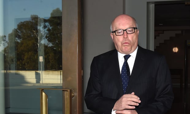 Hold your tongue: attorney general and arts minister George Brandis.