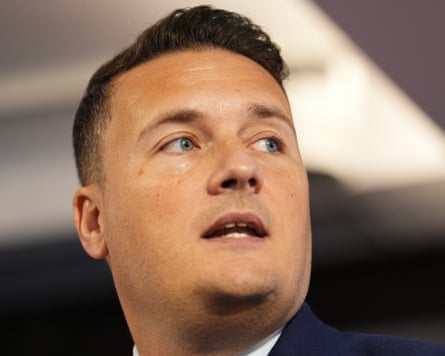 Closeup of Wes Streeting speaking at an event