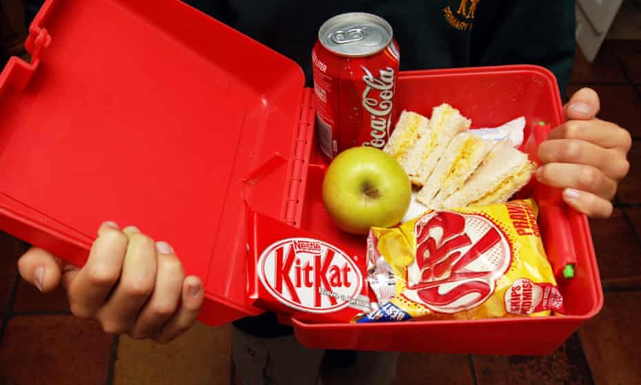 About half of all primary school children take a packed lunch to school.