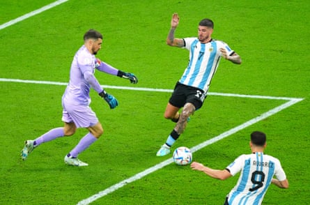 Mat Ryan’s heavy touch leads to Argentina’s opener.