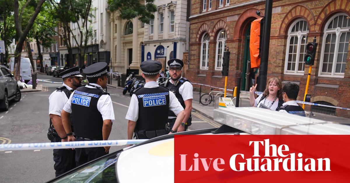 Woman arrested after four men stabbed in Covent Garden – latest