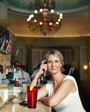 Cynthia Nixon at Empire Cafe by Eric McNatt