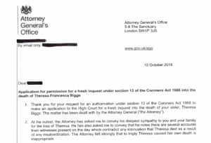 Excerpt from the letter from the attorney general's office