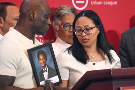 a woman looking at an image