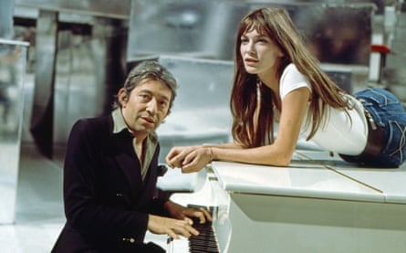 Serge Gainsbourg and Jane Birkin performing in Germany in 1977.