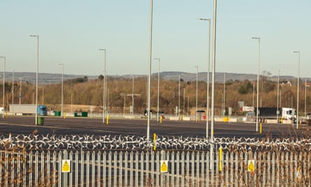 The Sevington border facility, which cost £100m to build and was designed to handle 1,700 heavy-goods vehicles, lies all but empty following U-turns.