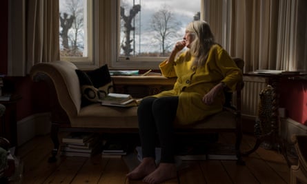 Mary Beard in her house in Cambridge.