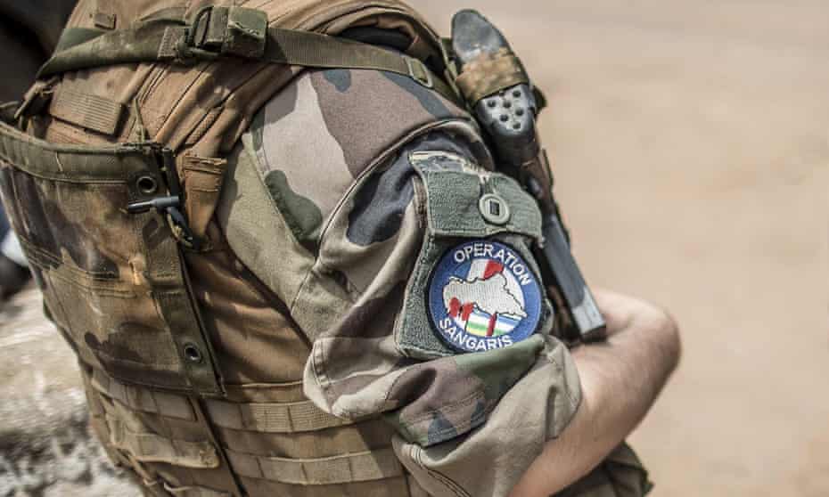 A French soldier with  Operation Sangaris in Bangui, Central African Republic, last year.