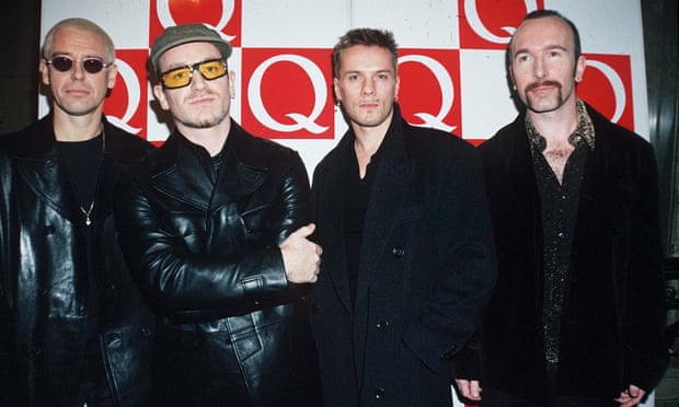 U2 at 1996’s Q awards.