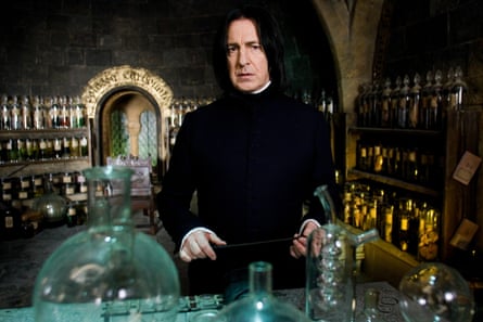 ‘If children visited, he’d sneer and tell them to tuck their shirt in’ … Rickman as Snape.