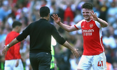 Declan Rice late strike earns Arsenal dramatic Manchester United victory, Premier League