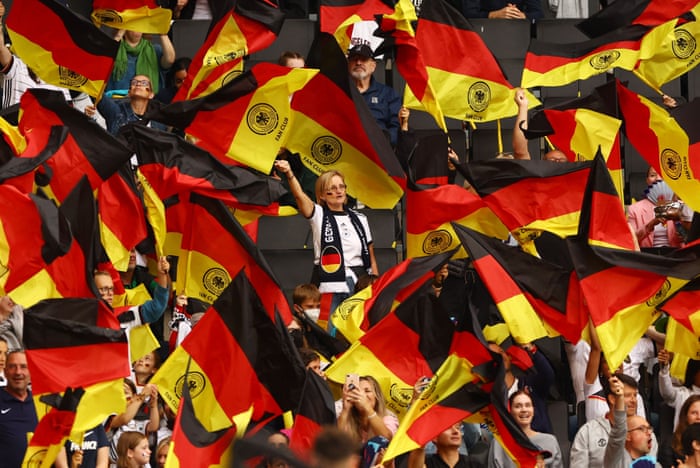 Germany fans in the stands before the match.
