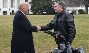 Donald Trump meets Harley-Davidson CEO Matthew Levatich