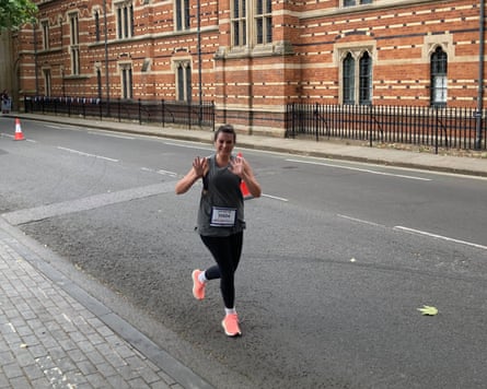 Annabel Lee, during a 10km race in Oxford.